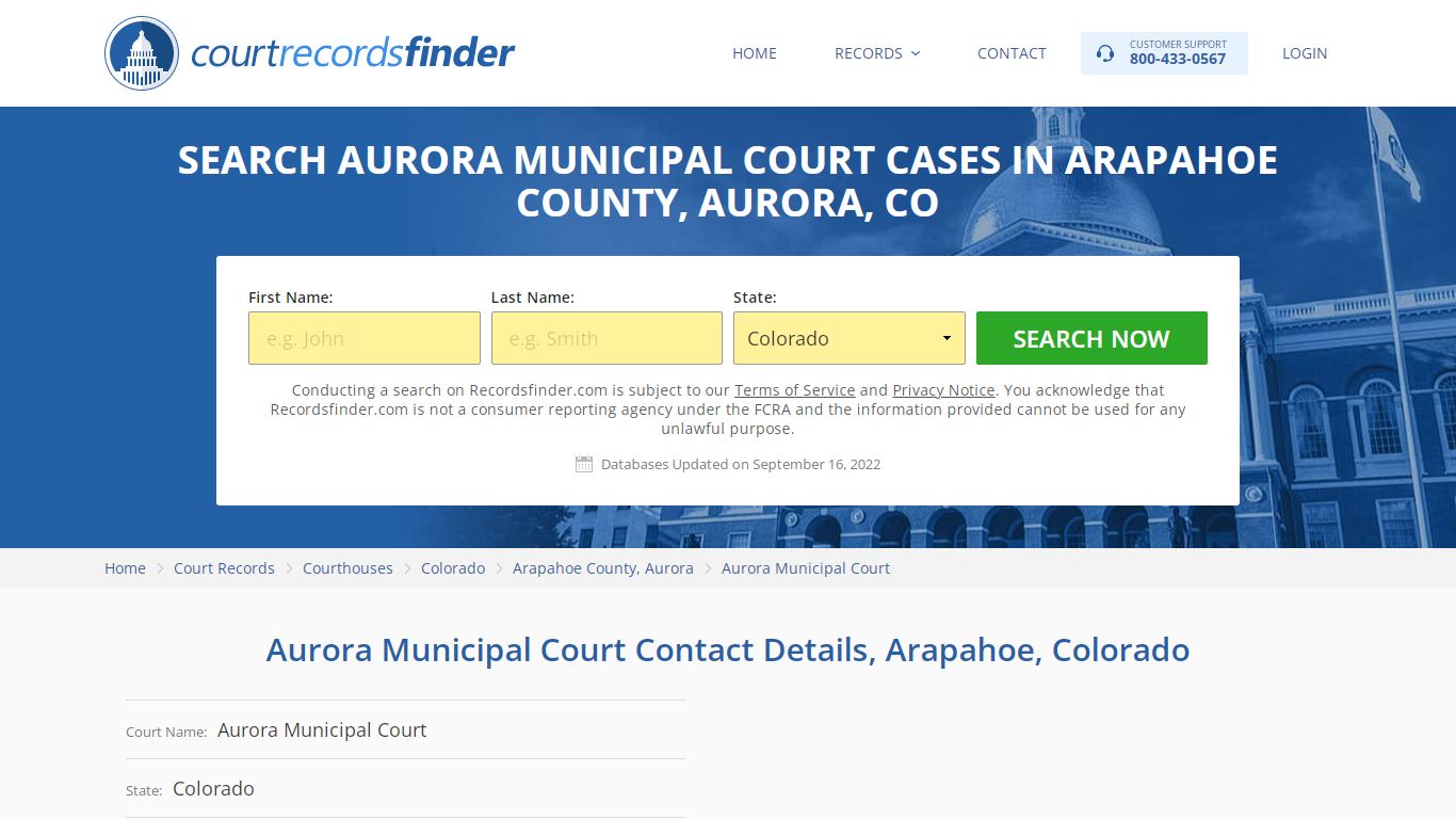 Aurora Municipal Court Case Search - RecordsFinder